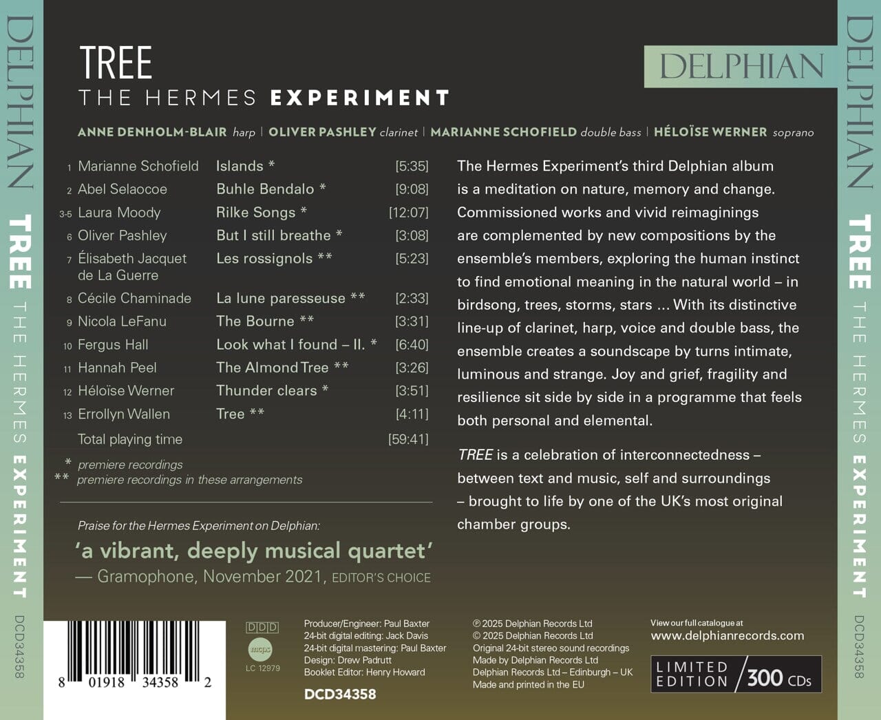 TREE CD Delphian Records