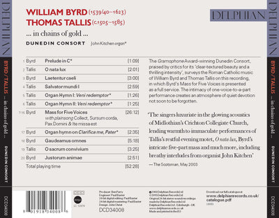 Byrd / Tallis: … in chains of gold … CD Delphian Records