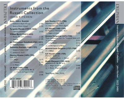 Instruments from the Russell Collection CD Delphian Records