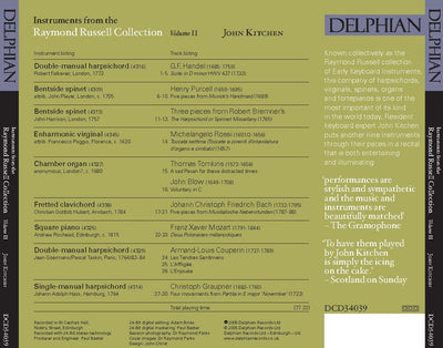 Instruments from the Russell Collection Vol II CD Delphian Records