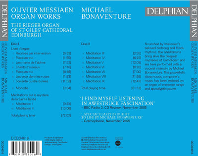Messiaen: Organ Works Vol II (2 CDs) CD Delphian Records