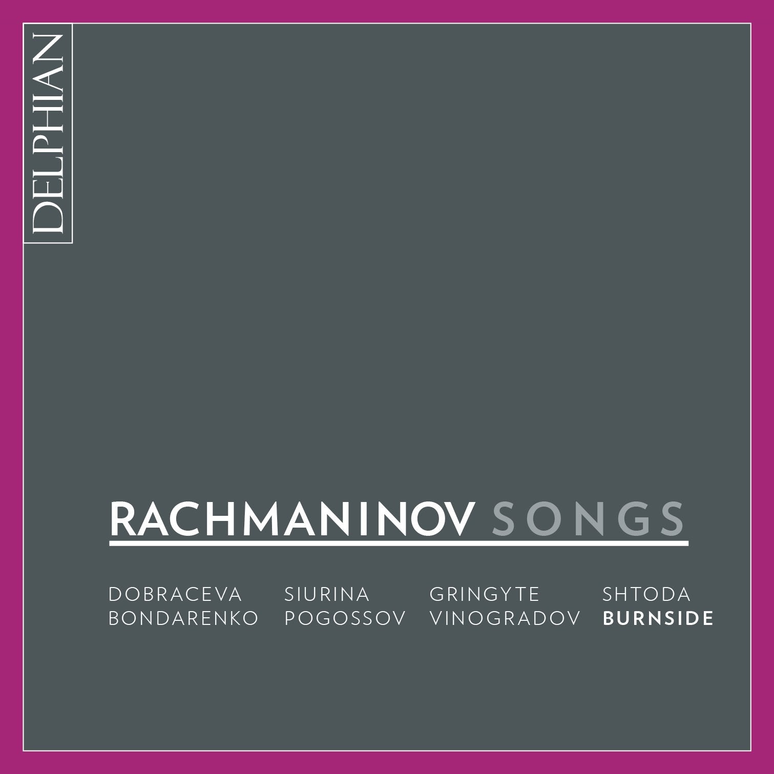 Rachmaninov: Songs (3 CDs) CD Delphian Records