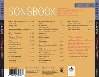 Songbook CD Delphian Records