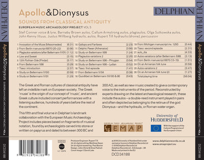 Sounds from Classical Antiquity: Apollo & Dionysus Delphian Records