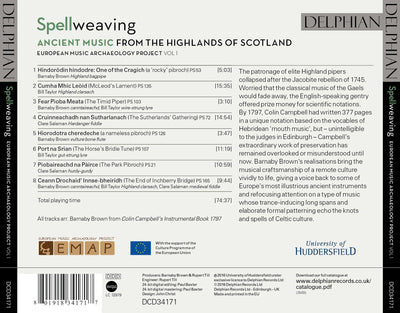 Spellweaving: ancient music from the Highlands of Scotland CD Delphian Records