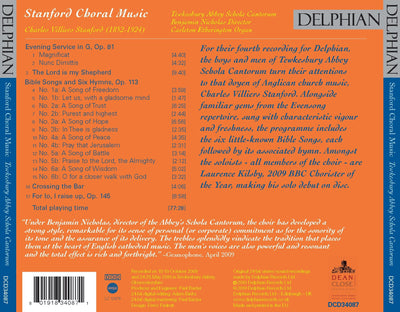 Stanford: Choral Music CD Delphian Records