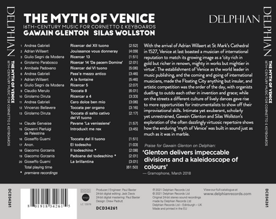 The Myth of Venice: 16th century music for cornetto & keyboards CD Delphian Records