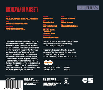 The Okavango Macbeth CD Delphian Records