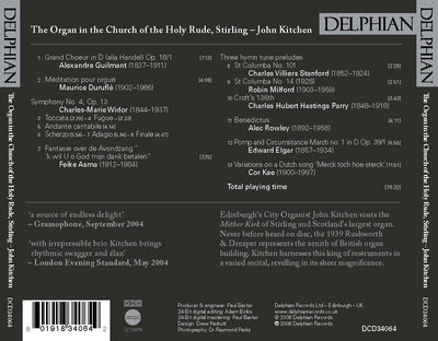 The Organ in the Church of the Holy Rude, Stirling CD Delphian Records