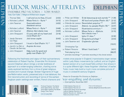 Tudor Music Afterlives CD Delphian Records