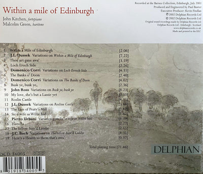 Within a Mile of Edinburgh CD Delphian Records