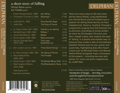 A Short Story of Falling CD Delphian Records