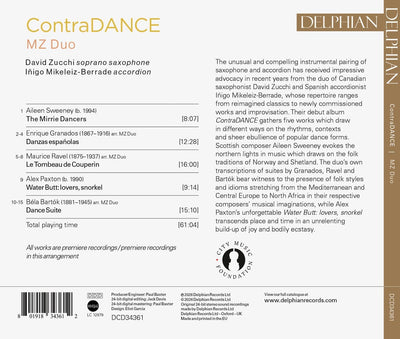 ContraDANCE: Ravel | Granados | Bartók | A. Paxton | A. Sweeney CD Delphian Records