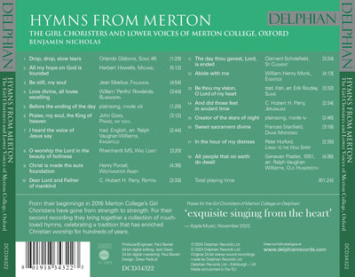 Hymns from Merton CD Delphian Records