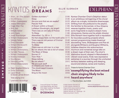 Kantos: In Your Dreams CD Delphian Records