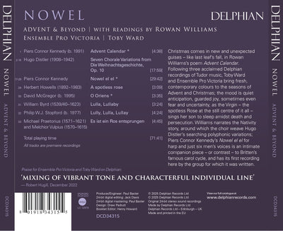 Nowel: A Choral Journey from Advent to Christmas CD Delphian Records