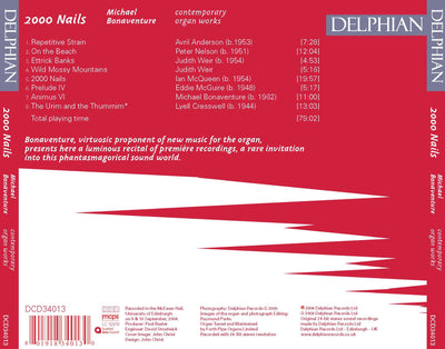 2000 Nails: Contemporary Organ Works CD Delphian Records