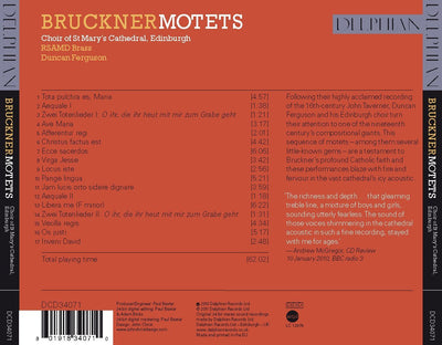 Bruckner: Motets CD Delphian Records