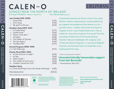 Calen-o: Songs from the North of Ireland CD Delphian Records