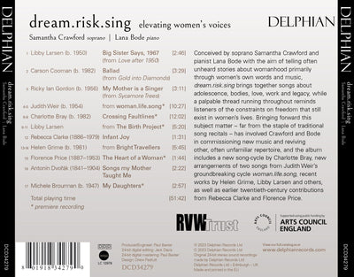 dream.risk.sing: Elevating women's voices CD Delphian Records