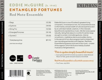 Eddie McGuire: Entangled Fortunes CD Delphian Records