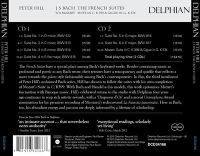 J.S. Bach: The French Suites (2 CDs) CD Delphian Records