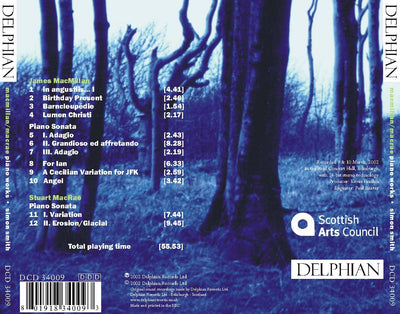 MacMillan / MacRae: Piano works CD Delphian Records