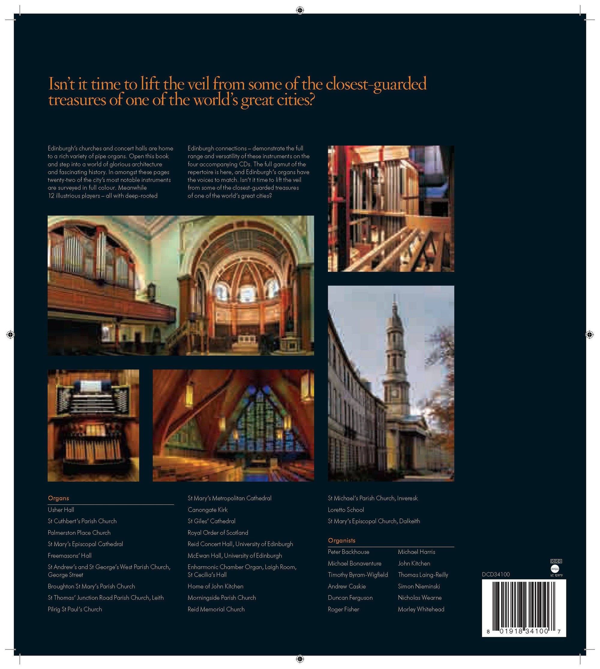 Organs of Edinburgh (4-CD Hardback Book) CD Delphian Records