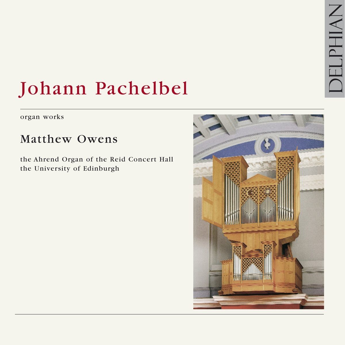 Pachelbel: Organ Works CD Delphian Records