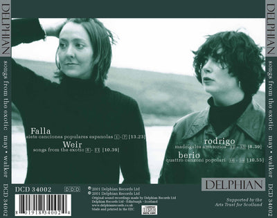 Songs from the Exotic CD Delphian Records