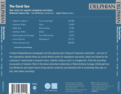 The Coral Sea: new music for soprano saxophone and piano CD Delphian Records