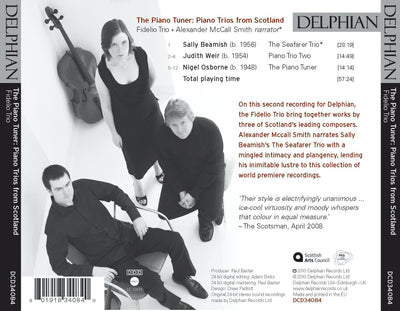 The Piano Tuner: piano trios from Scotland CD Delphian Records