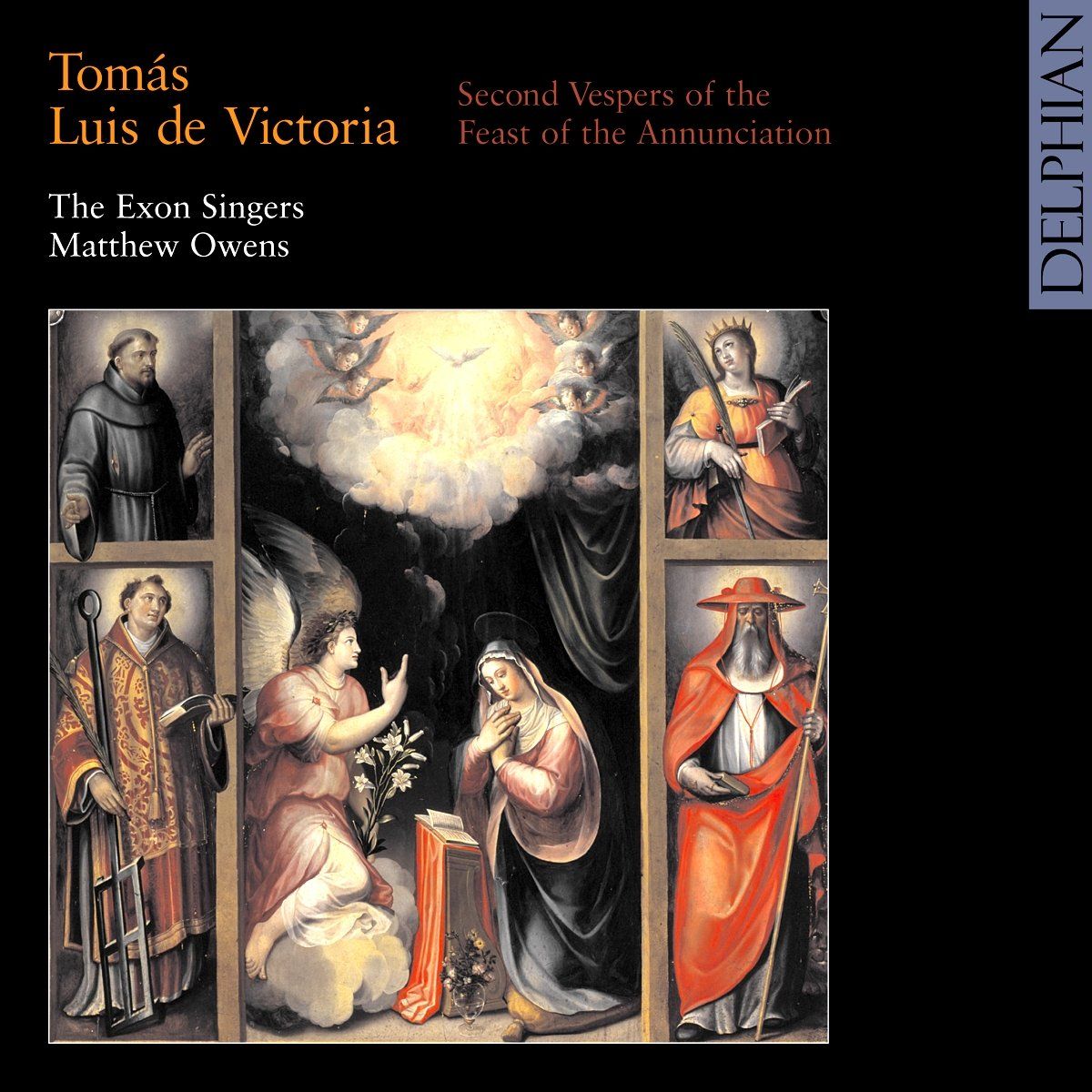 Victoria: Second Vespers of the Feast of the Annunciation CD Delphian Records